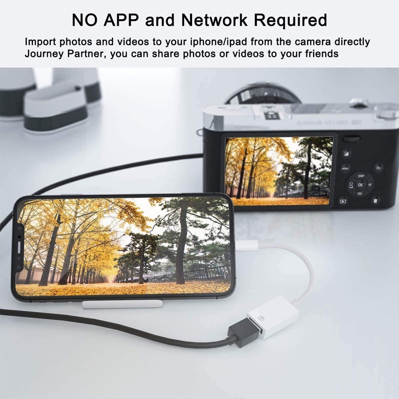 Lightning To USB 3.0 Đầu Đọc Camera Bộ Kết Nối Bộ Dữ Liệu Cáp OTG Cho iPhone 14 13 12 7 8P 6 X XR XS Max 11pro / Cho iPad 3 4 Mini Pro