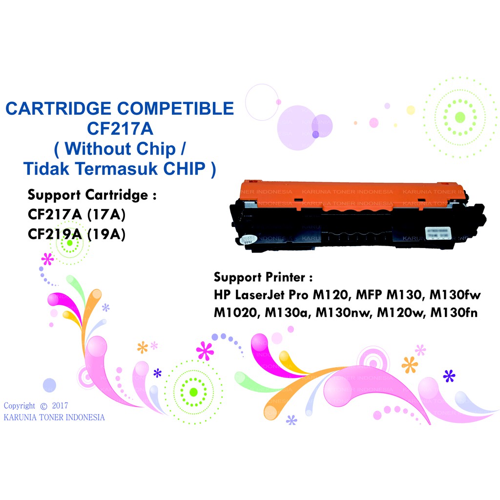 Toner 17a Cf217A + Chip Hp Laserjet Pro M102A M130A