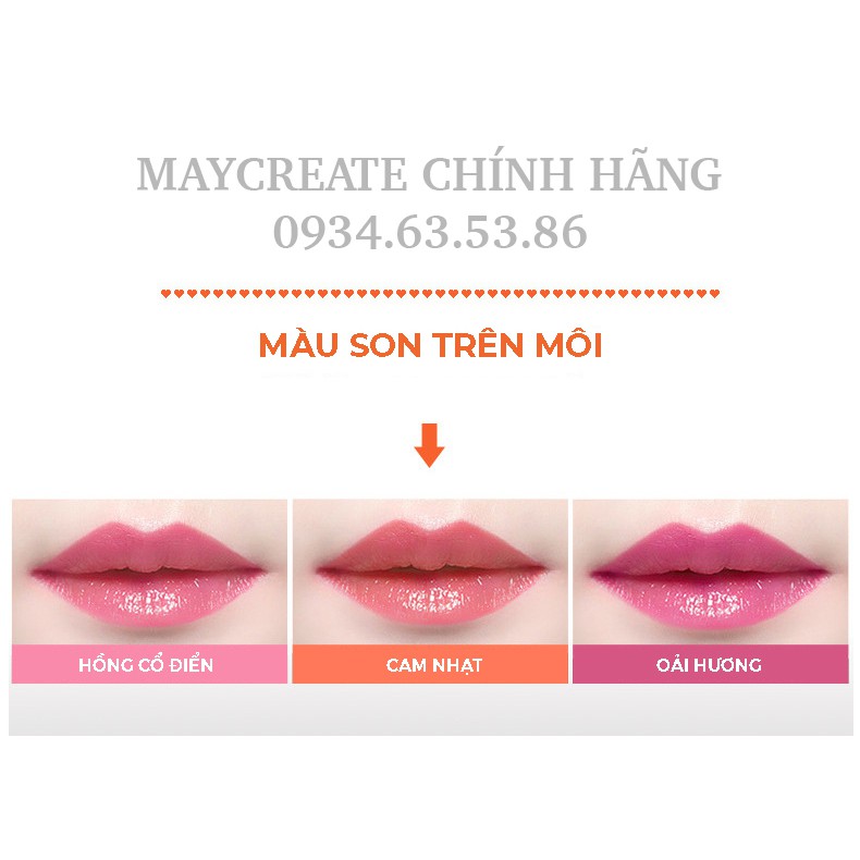 Son Dưỡng Ẩm Môi Có Mầu Maycreate Lipice Hàng Nội Địa Trung. | BigBuy360 - bigbuy360.vn