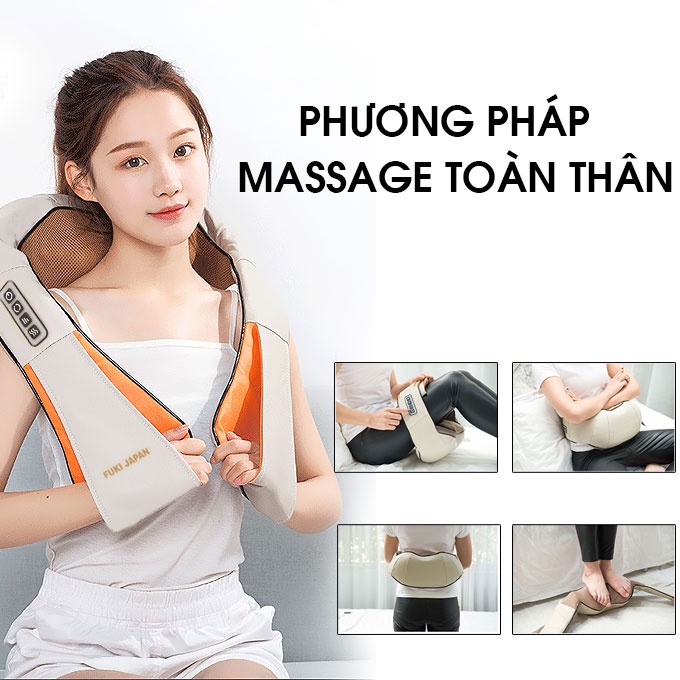 [SẢN PHẨM ĐƯỢC YÊU THÍCH] Đai Massage Vai Lưng Cổ Gáy Neck W-808 Đấm Bóp Lưng,Vai,Gáy,Toàn Thân,Thiết Bị Massage