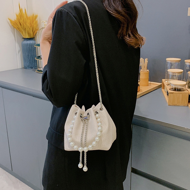 Túi Đeo JASMIN NOIR Chéo  Đính Ngọc Trai Phong Cách Boho Thời Trang Cho Nữ
