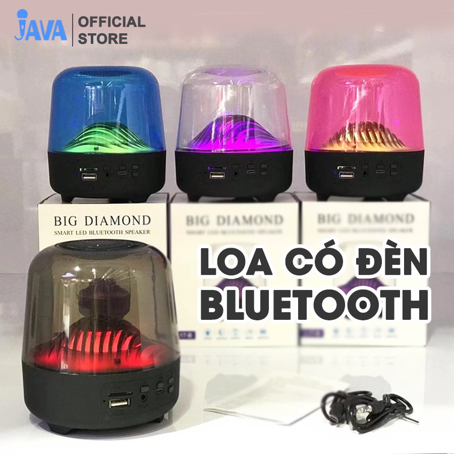 [Có Đèn LED] Loa Bluetooth Không Dây Có Đèn Nháy Cực Chill - Bass Hay - Nhỏ Gọn