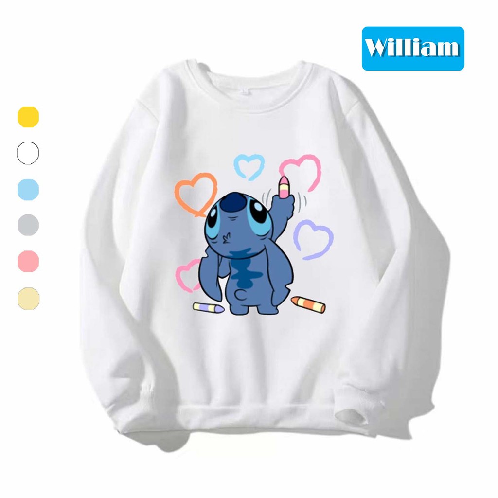 [FREESHIP_50K] Áo Sweater chui đầu nam nữ dễ thương William DS75 - Chất liệu nỉ ngoại mềm mịn, giữ ấm tốt