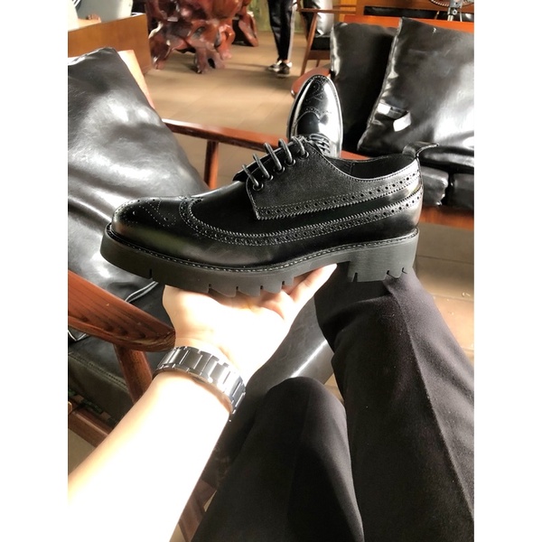 Giày tây nam, giày công sở nam, da bò tăng cao 6CM