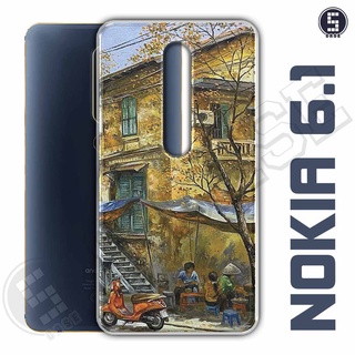 Ốp điện thoại Nokia 6.1 / Nokia 6 2018 Dẻo Chống Shock Nhiều Mẫu Tuyển Tập 5 Phố Cổ Sơn Dầu A921-CL5