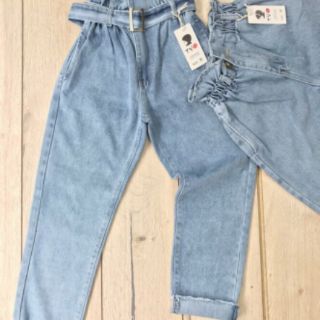 [Rẻ vô địch] Quần baggy lưng thun kèm nịt
