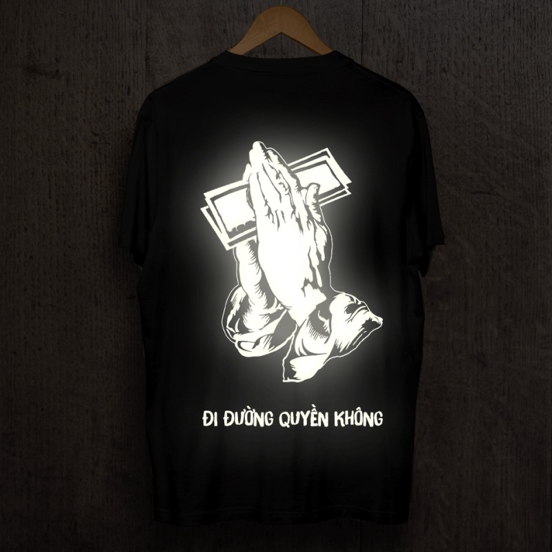 Áo phông phản quang một màu đi đường quyền, form rộng tay lỡ chất Cotton freesize cho nam và nữ MODY