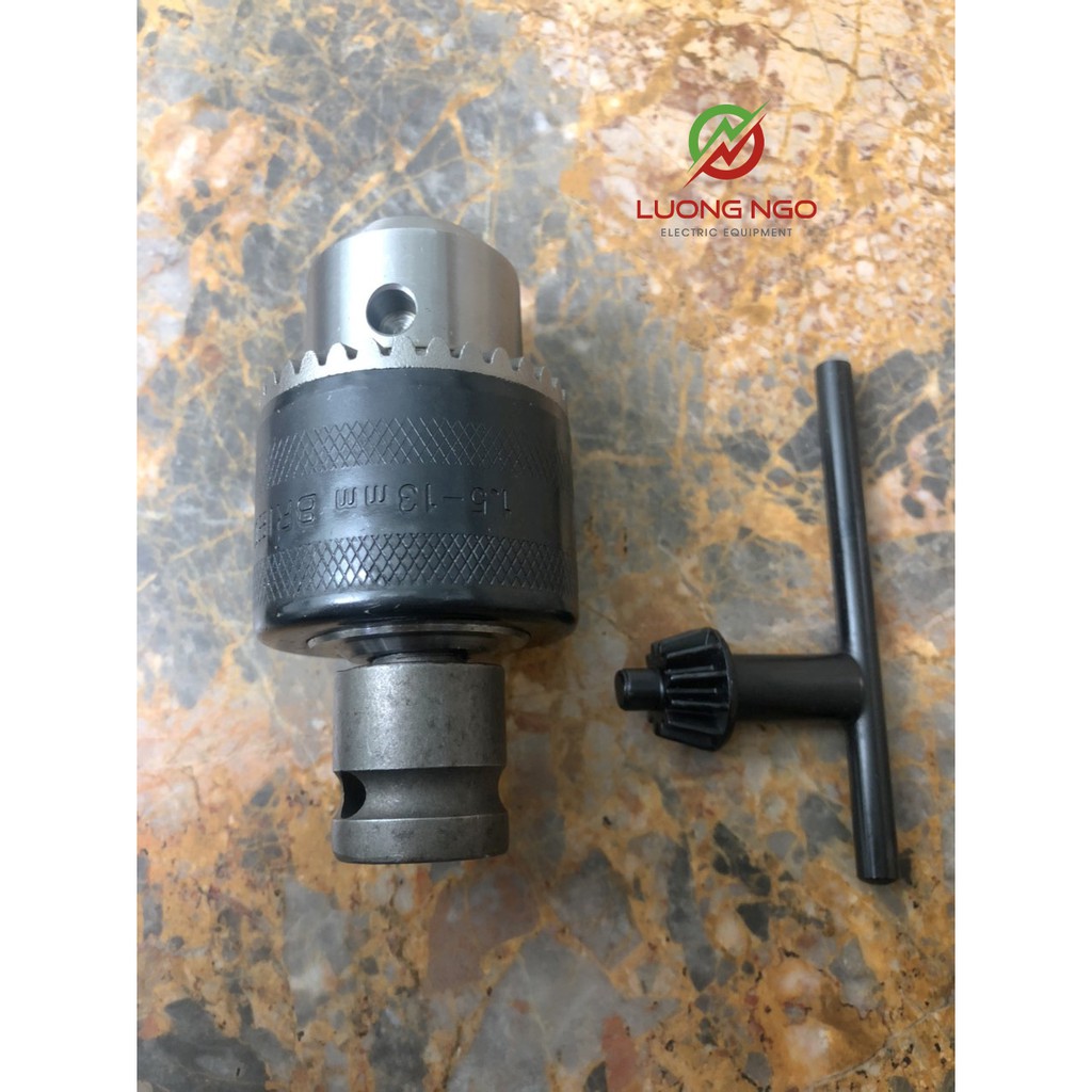 Đầu chuyển bulong sang đầu kẹp mũi khoan 13ly khóa tay