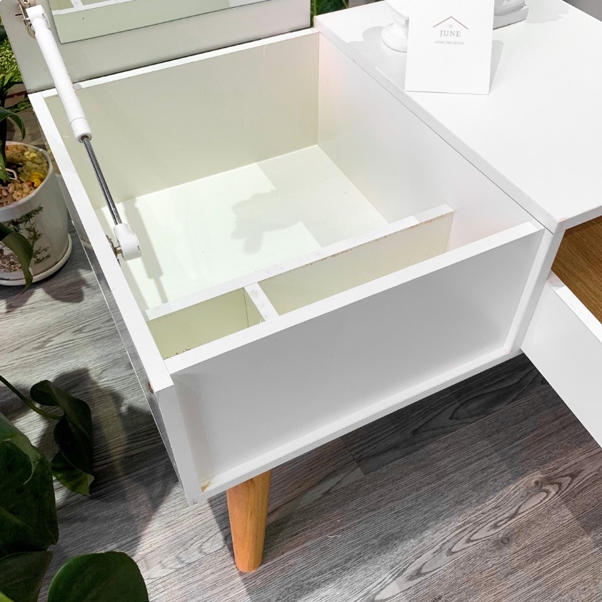 BÀN TRANG ĐIỂM BỆT - Chất liệu gỗ MDF phủ melanin cao cấp - Bảo hành 6 tháng Hana Shop