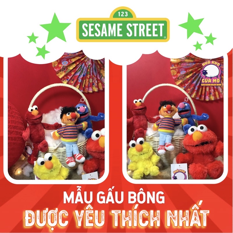 GẤU BÔNG HOẠT HÌNH CAO CẤP SESAME STREET