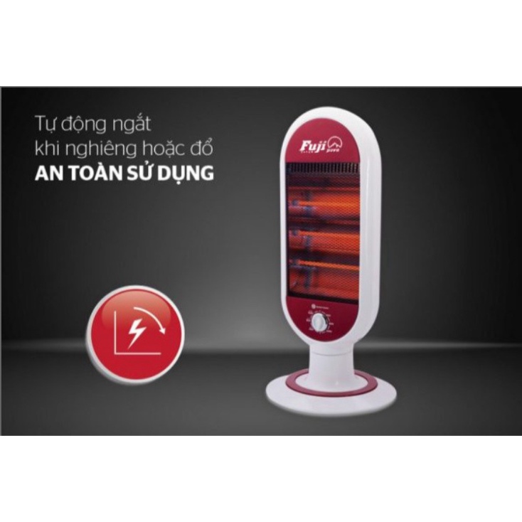 [Rẻ vô địch] Quạt đèn lò sưởi hồng ngoại , máy sưởi  FUJI VIET NHAT , tự ngắt khi ngã đổ bảovệ quạt và an toàn sử dụng