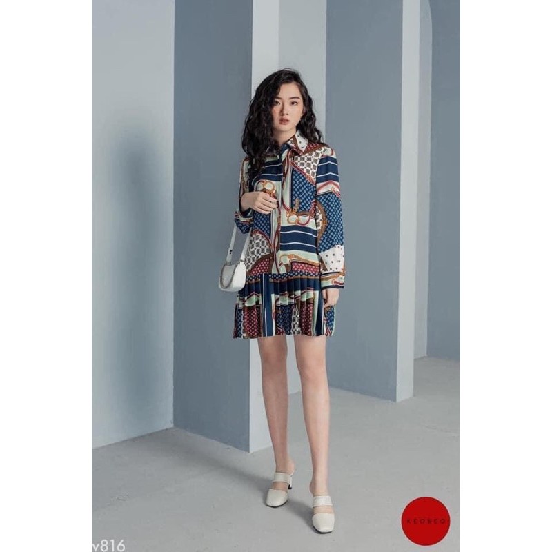 [ORDER-XUẤT TAG CHUẨN-ẢNH THẬT] Áo sơ mi/ Váy đầm mini Zara hoạ tiết xuất xịn