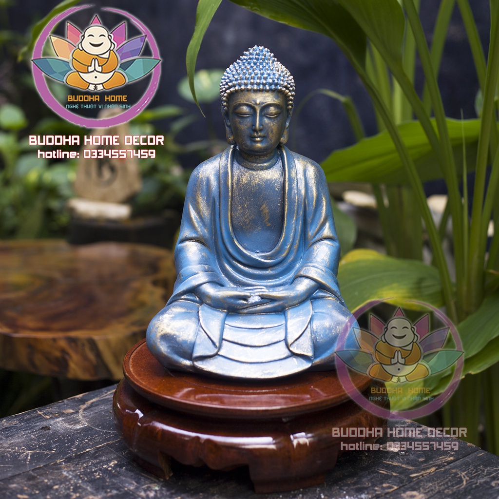 Tượng Phật Tự Tại Cao 24 cm Trang trí nhà cửa phong thủy thờ cúng trang trí nhà cửa