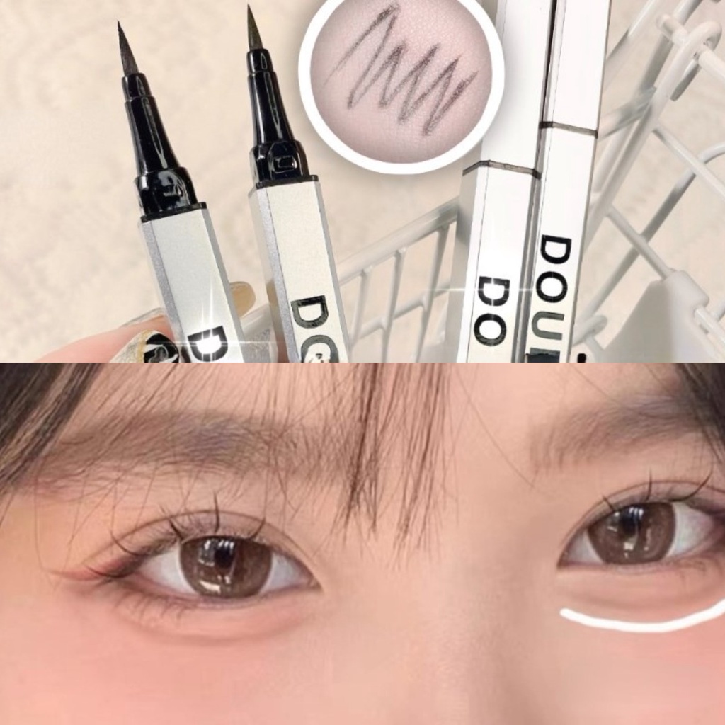 Douren Bút Kẻ Mắt Ống Vuông Nhỏ Không Thấm Nước Và Mồ Hôi Lâu Trôi Không Gây Chóng Mặt Siêu Mỏng Thích Hợp Cho Các Bữa Tiệc Lười