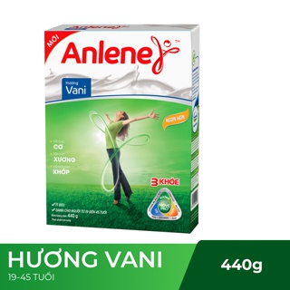 Sữa bột Anlene Movepro Hương Vanilla hộp 440g (Từ 19 đến 45 tuổi)