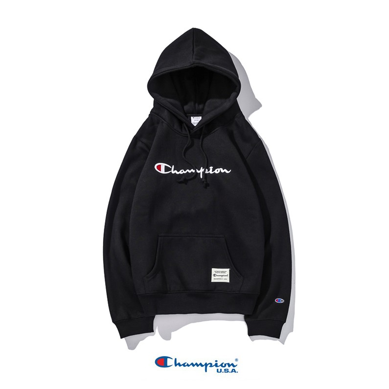 Áo hoodie Champion tay dài dáng rộng C08939