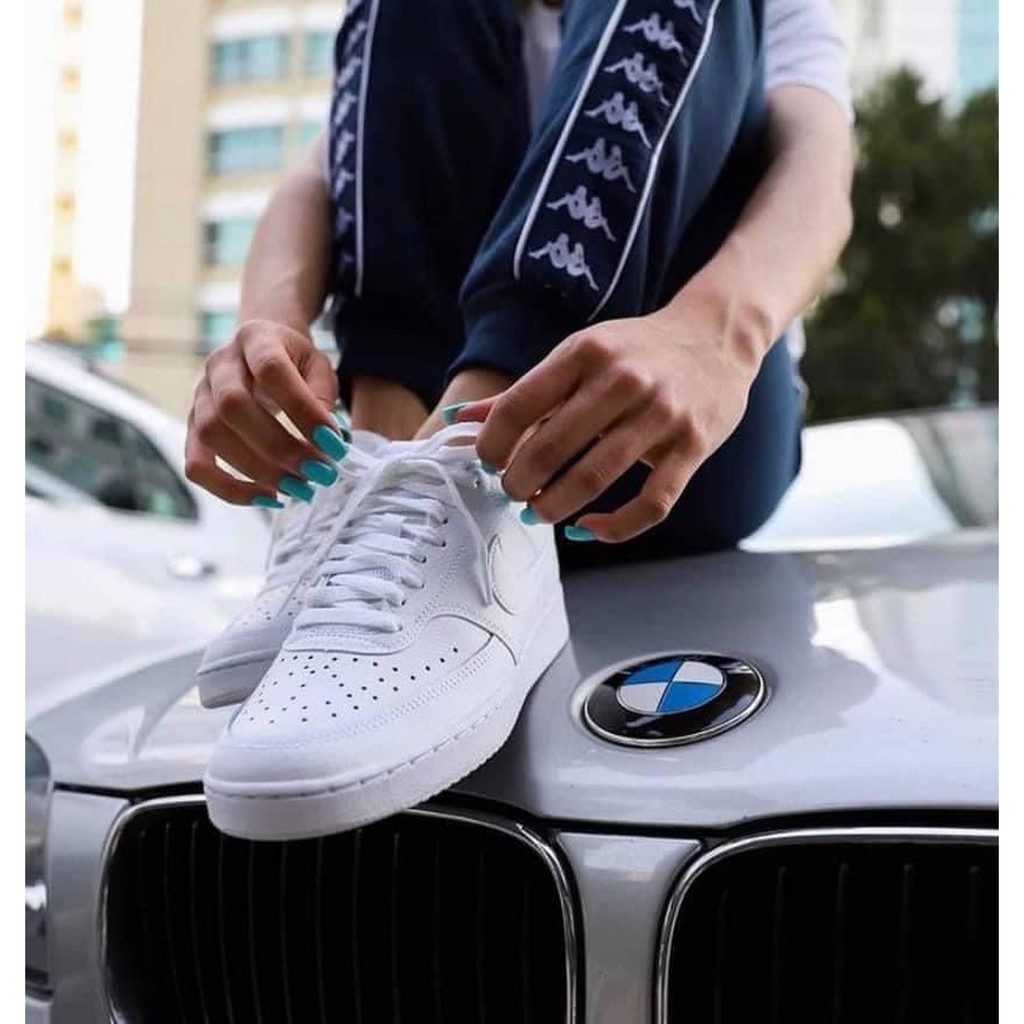 Giày Nike Court Vision All White 🔴CHÍNH HÃNG🔴 Nike Court Vision Next Nature  - Simple Sneaker