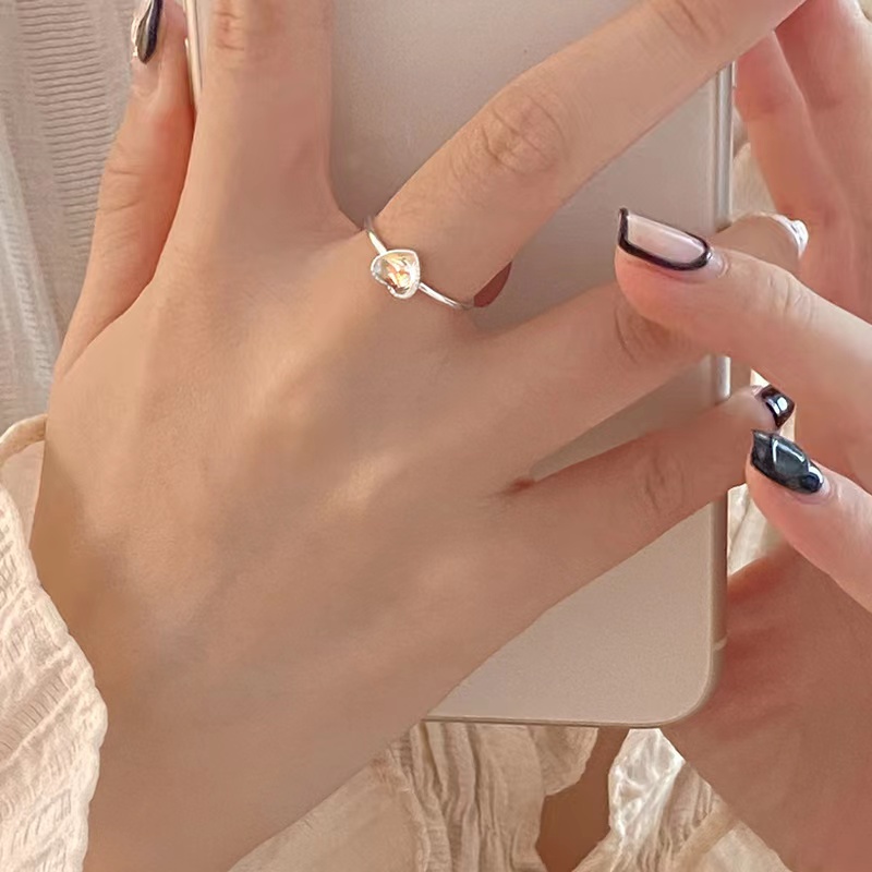 Nhẫn Bạc 925 Kiểu Dáng Đơn Giản Thời Trang Dành Cho Nữ