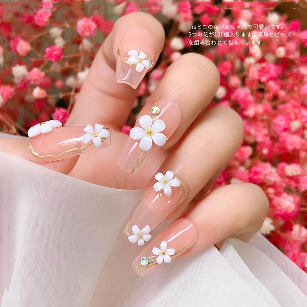 Phụ Kiện Hoa Trang Trí Móng Nghệ Thuật DIY