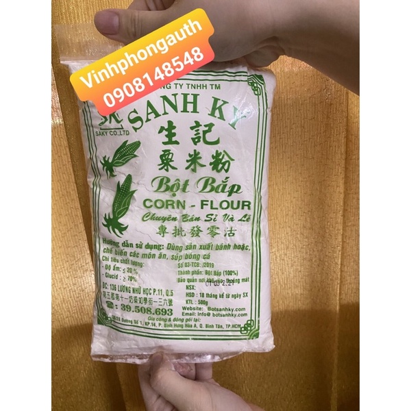 Bột bắp Sanh Ký - Gói 500gr