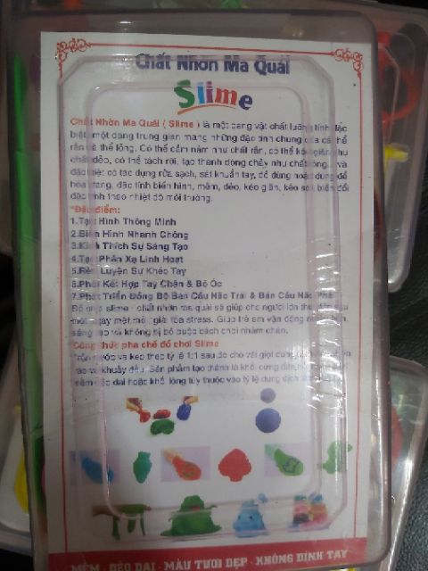 BỘ SẢN PHẨM TỰ LÀM SLIME(CHẤT NHỜN MA QUÁI) 55K