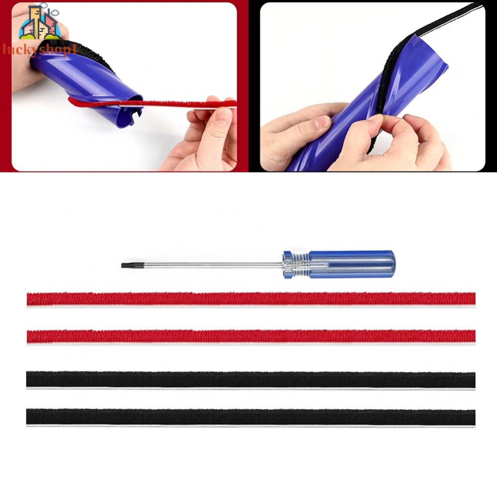 Trực tiếp ổ đĩa Brush Rod Tuple cho Dyson V6 V7 V8 V10 Máy hút bụi 4 dải 2 bộ+tuốc nơ vít một