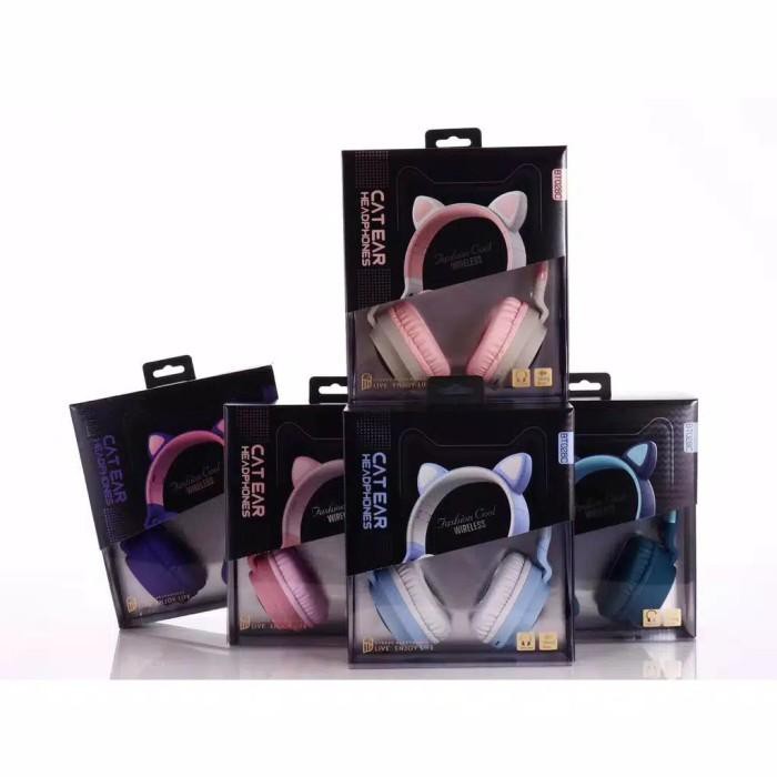 Tai Nghe Bluetooth Hình Tai Mèo Dễ Thương Cho Bé | BigBuy360 - bigbuy360.vn