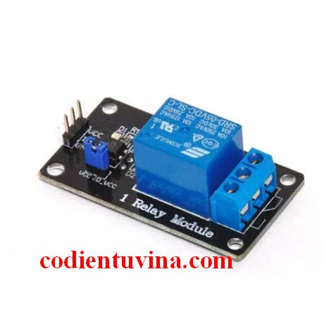 Module 1 relay 5V opto cách ly (màu đen)