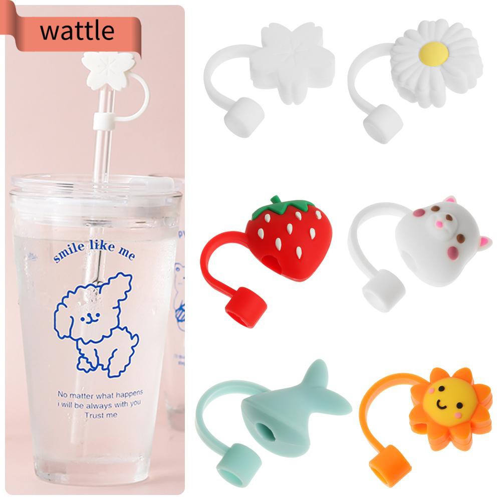 Bịt Ống Hút Silicon Kiểu Dáng Hoạt Hình Dễ Thương