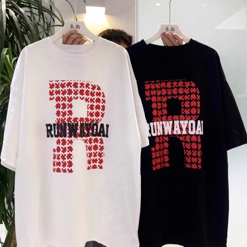 Áo thun nữ tay ngắn form rộng unisex in hình đẹp cổ tròn freesize hàng Quảng Châu ANDOSA AT06