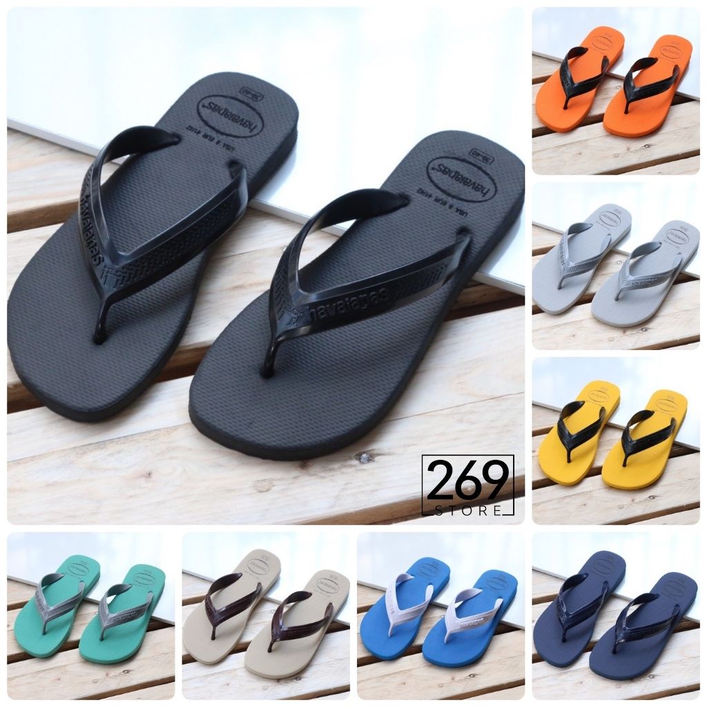 Dép Havaianas Nam Basic Quai To Dép Kẹp Dép Tông Nam Havanas Hot Trend Tông Lào Đi Biển Cao Cấp Đẹp Cao Su Chống Trơn