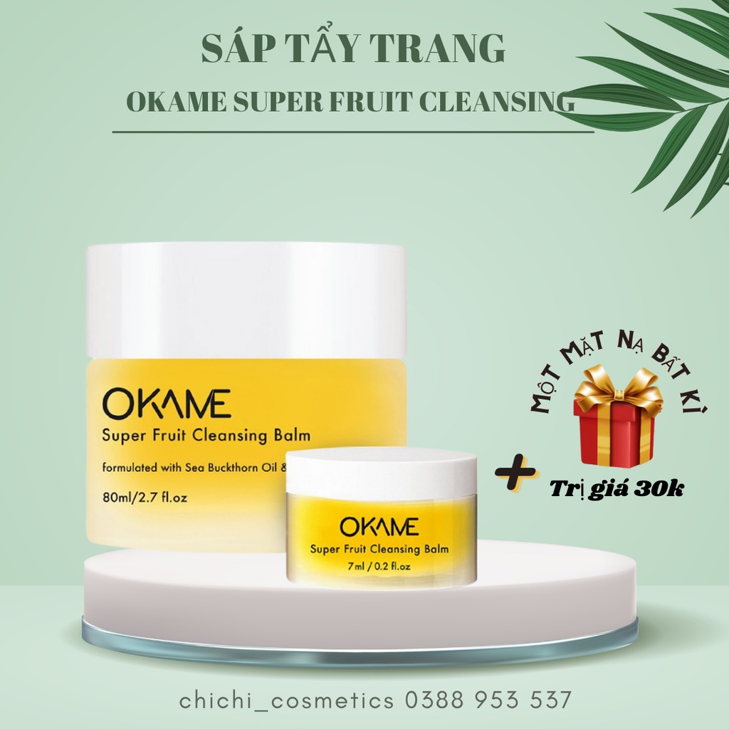Sáp Tẩy Trang Thiên Nhiên Okame Super Fruit Cleansing Balm - CHÍNH HÃNG