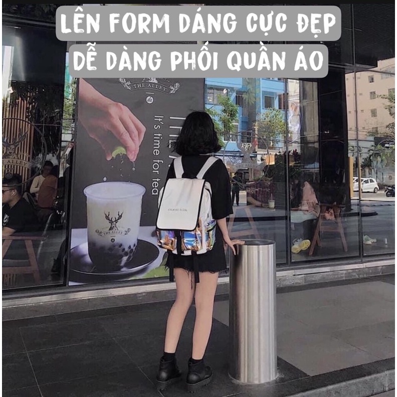 Balo Colkids Hologram Backpack 2810 Clothes Shop Balo Đi Học Colkids Phản Quang Ulzzang Unisex