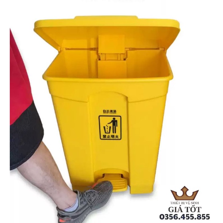 Thùng rác nhựa đạp chân Baiyun 45L cao cấp hàng chính hãng