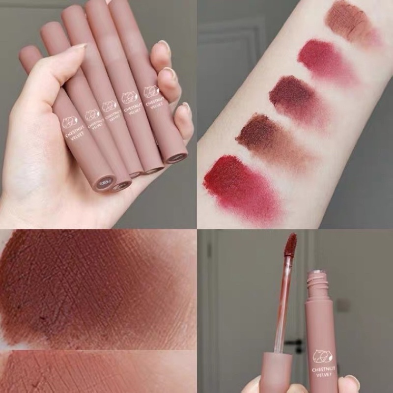 Son kem lì Daimanpu son nội địa trung vỏ hạt dẻ nâu lâu trôi giá rẻ Mewlig 3g