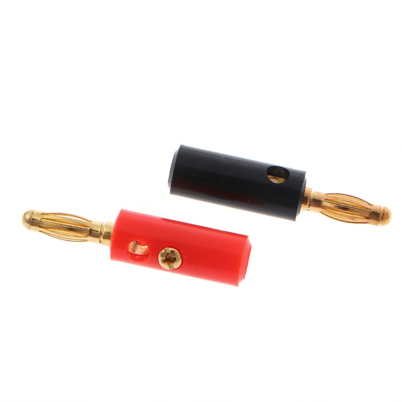 Bộ 10 Đầu Cắm Chuối Chữ o Mạ Vàng 4mm Nối Dây Loa