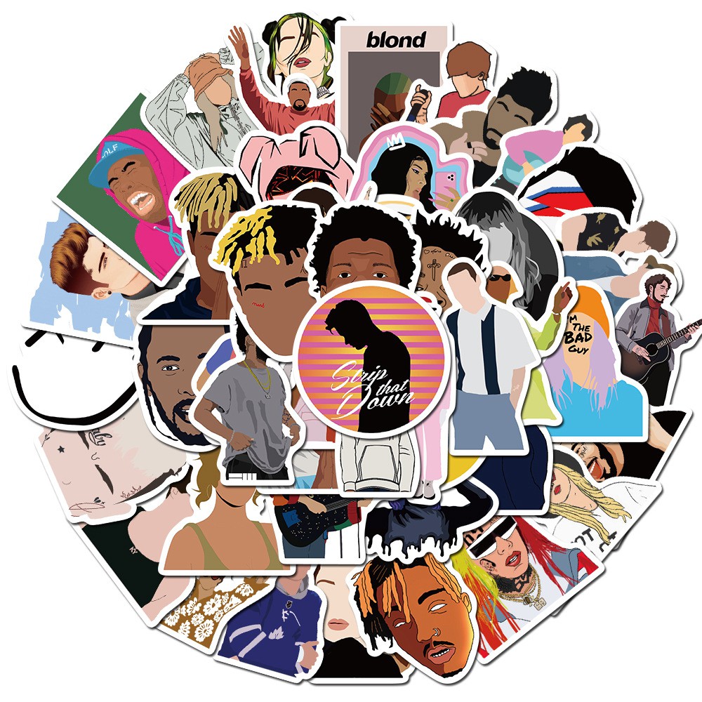 Set 50 nhãn dán nhiều họa tiết độc đáo chống nước | BigBuy360 - bigbuy360.vn