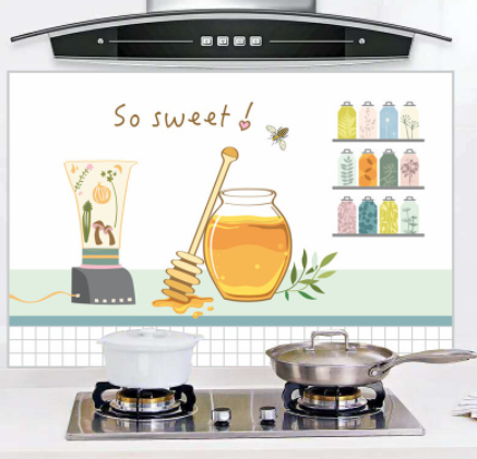Giấy Dán Tường Chống Dầu Chống Thấm Nước Cho Nhà Bếp Tiện Dụng