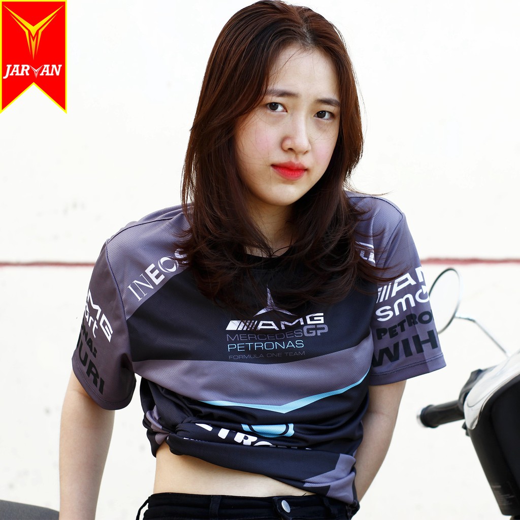 Áo thun nam nữ ngắn tay in tem siêu đẹp màu xám