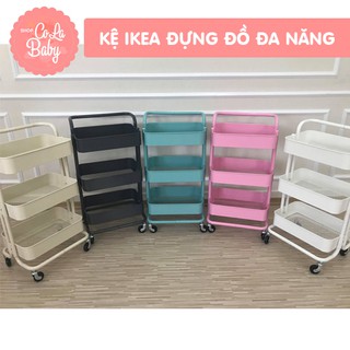 Kệ ikea đựng bỉm sữa, đựng đồ đa năng có bánh xe