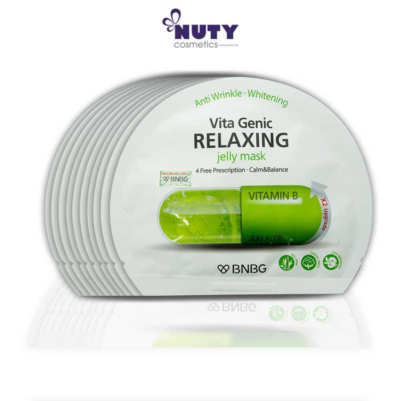COMBO 10 MIẾNG Mặt Nạ Giấy BNBG Dưỡng Ẩm Vita Genic Relaxing Jelly Mask