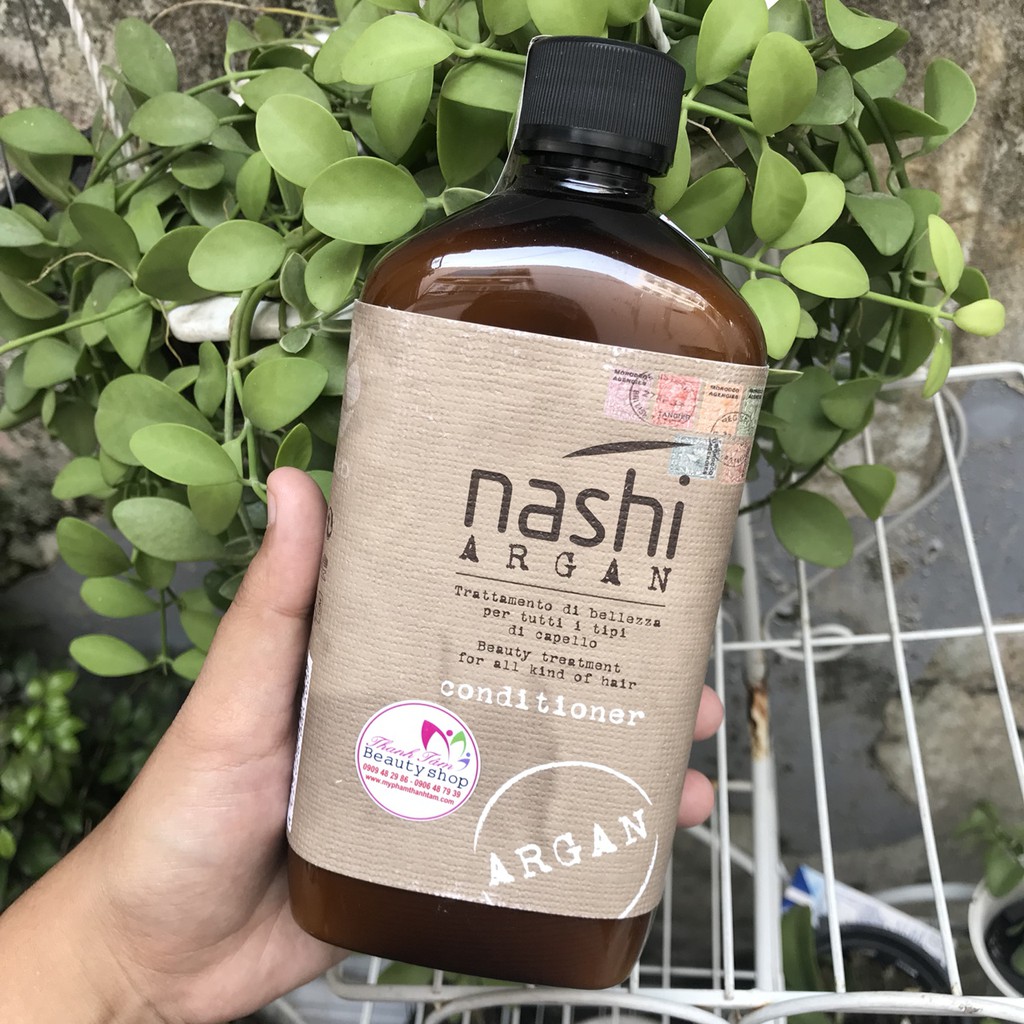 🇮🇹 Dầu xả chăm sóc tóc hư tổn Nashi Argan Conditioner 500ml