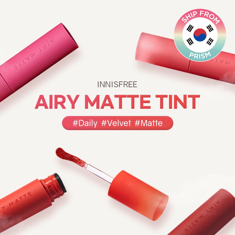 Son tint Innisfree dạng lỏng màu lì thoáng mát 3.8g
