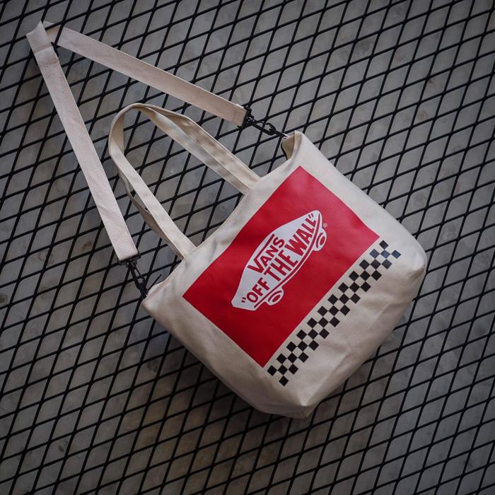 VANS Túi Tote 2 Chiều 100% Cotton Chất Lượng Nhật Bản Cho Nữ