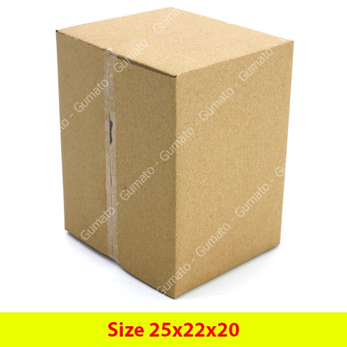 Hộp giấy, thùng carton size 25x22x20 giấy carton gói hàng Everest