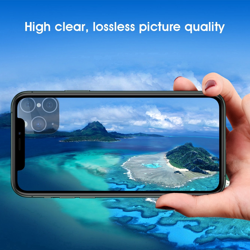 Vỏ bảo vệ kính camera bằng hợp kim nhôm dành cho iPhone X XS MAX XR 11 Pro