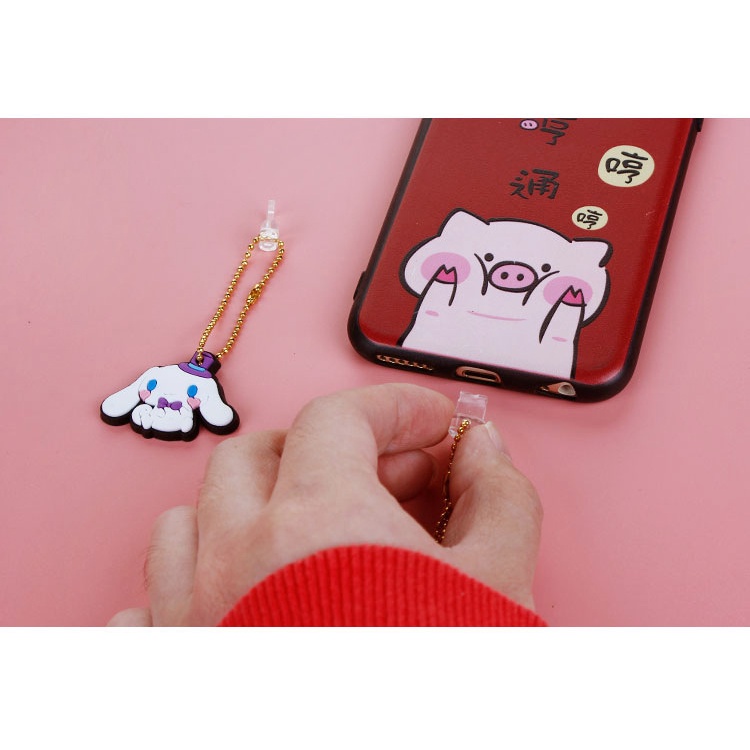 Nút Bịt Cổng Sạc Điện Thoại Chống Bụi Hình Hoạt Hình Dễ Thương