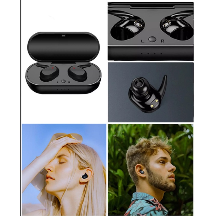 Tai Nghe Bluetooth Không Dây Nhét Tai Chống Ồn Vitog Y30 TWS Có Mic