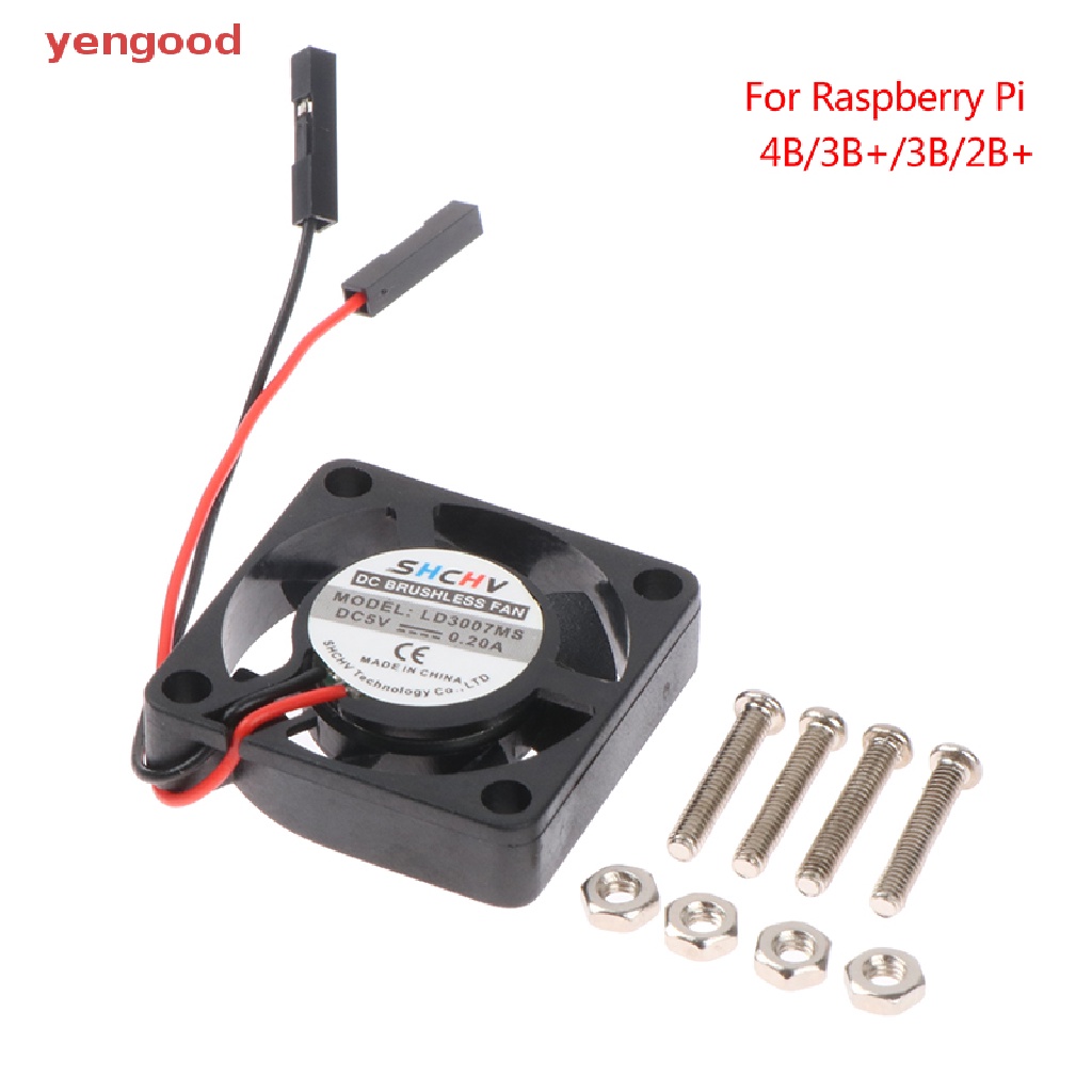 1 Bộ Quạt Làm Mát Không Chổi Than 3.3V 5V DC Yên Tĩnh Kèm Ốc Vít