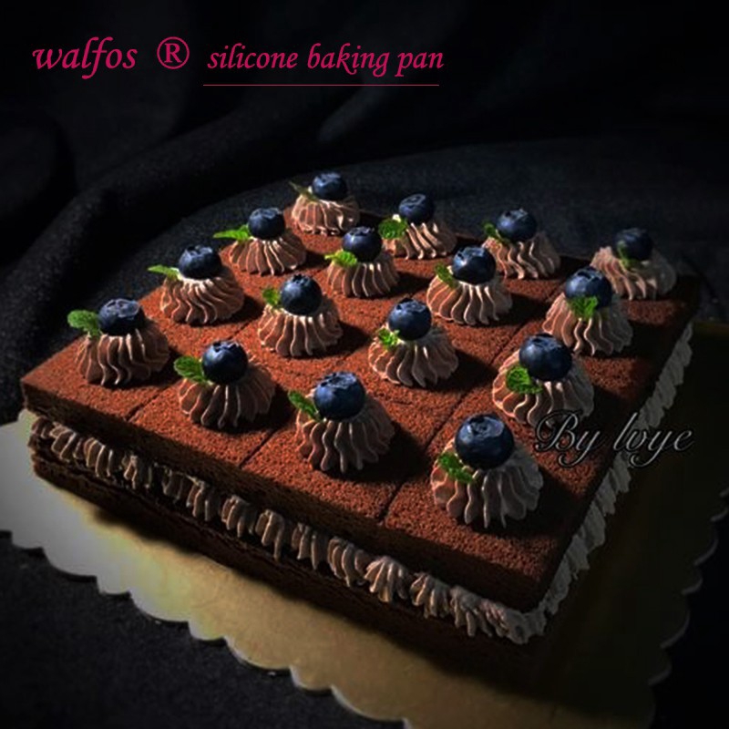 Khuôn làm bánh Walfos silicone chống dính hình vuông